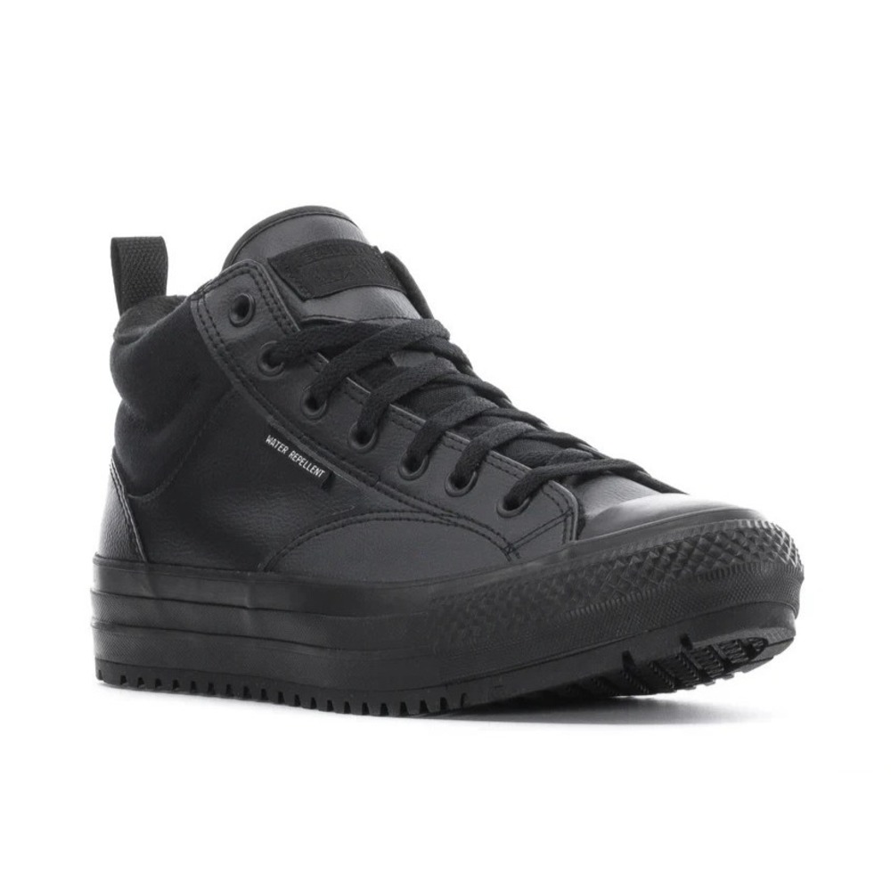 Chuck Taylor All Star Converse Mid Malden Street Womens Sz 9 Black Boots A04478C - Picture 3 of 5